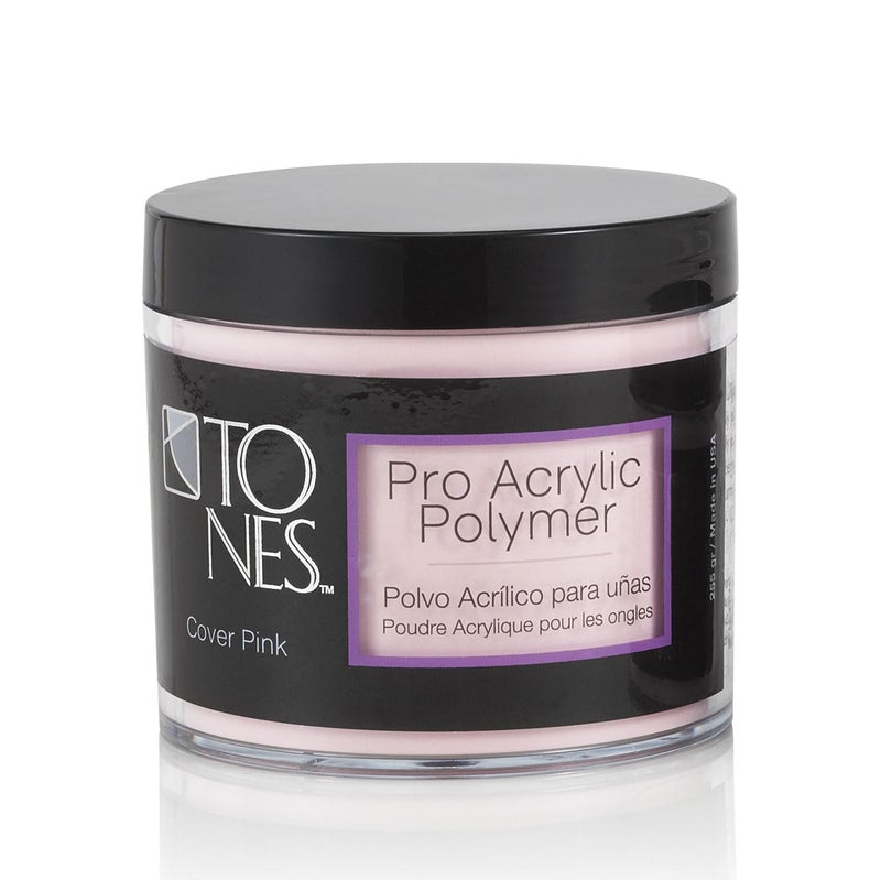 Tones Pro Acrylic Nail Powder Cover Pink Soft Nude Pink 85 Fl Oz  LongLasting  NonYellowing Polymer for Salon Quality Nail Extensions  3D Art